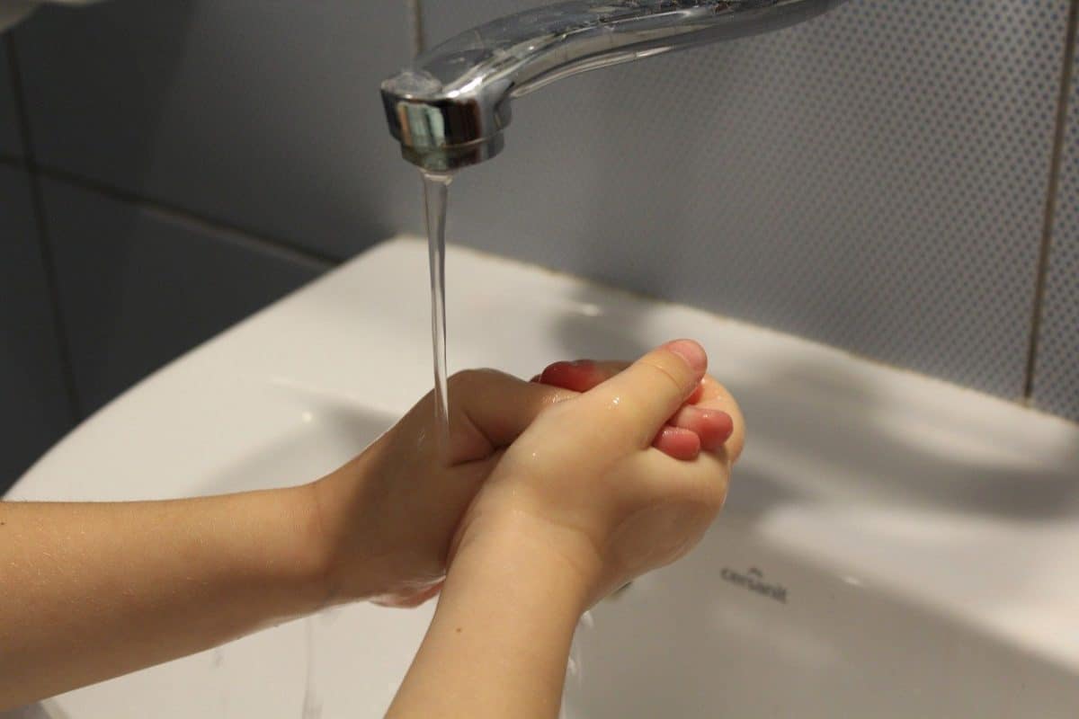 hygiene, child, hand washing